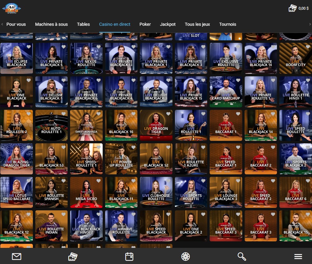 All Slots Casino Bureau Aperçu 2