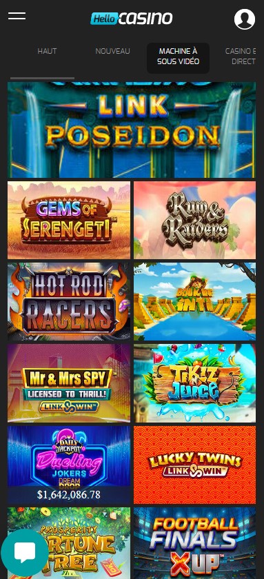 Présentation mobile 2 de Playzee Casino