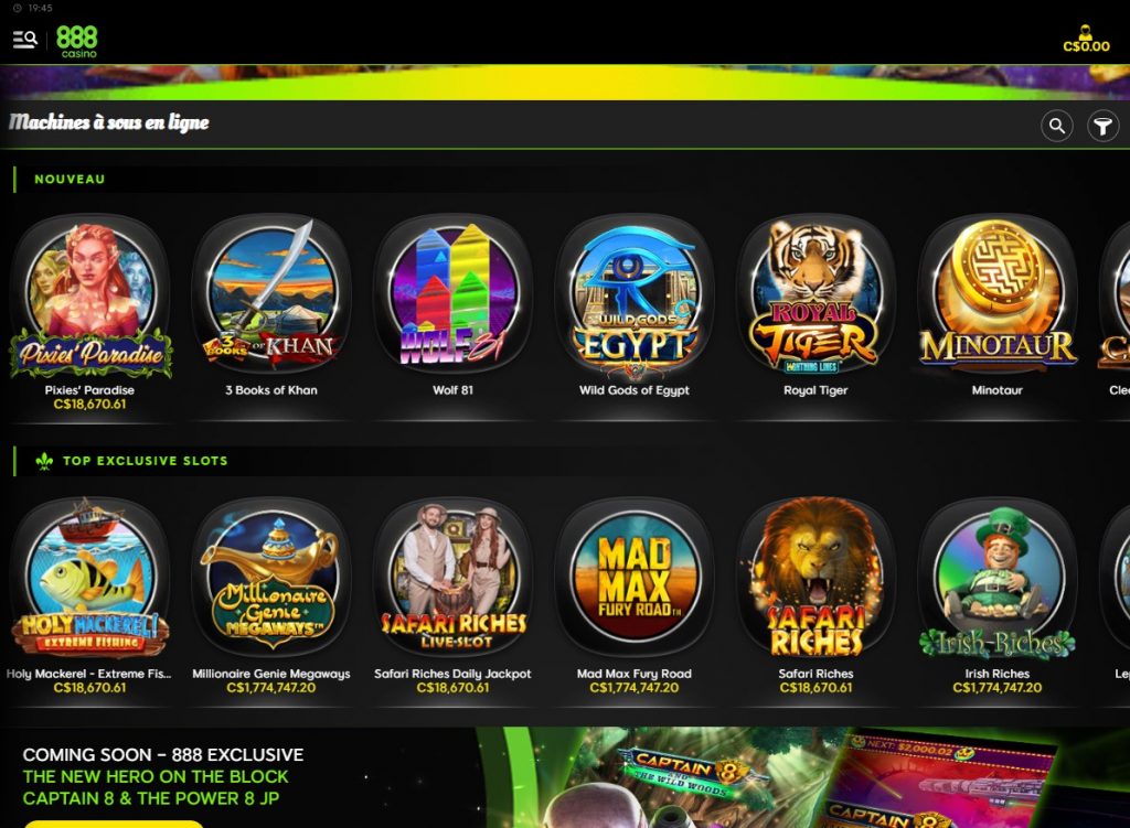 888 Casino Desktop Aperçu 1