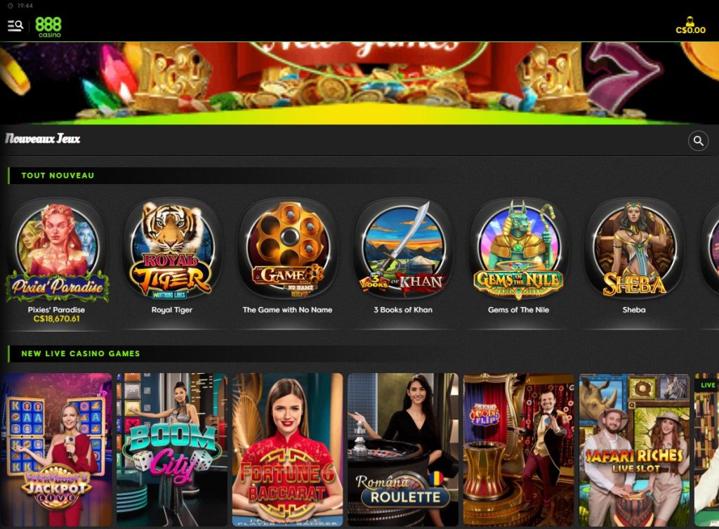888 Casino Desktop Aperçu 2