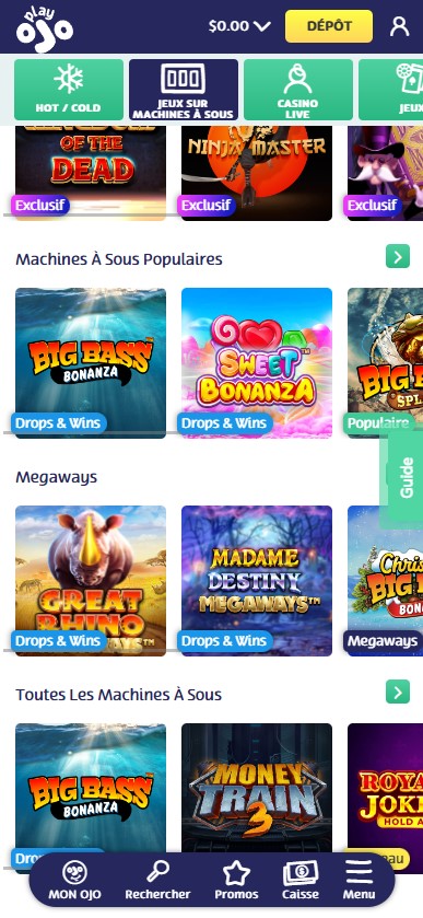 Meilleurs Casinos Mobile aperçu 2