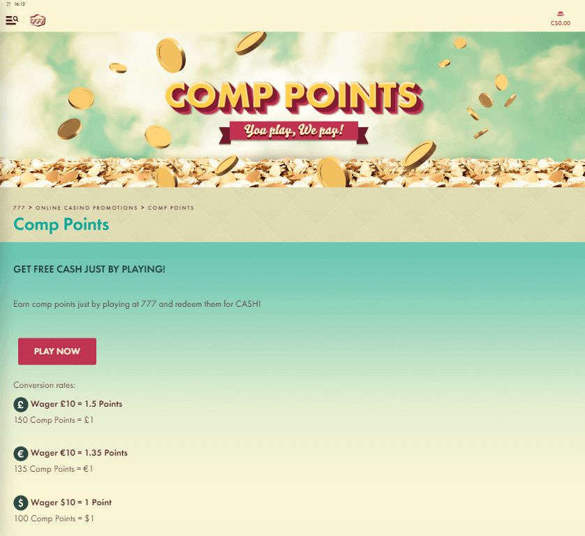 777 Casino Desktop Aperçu 2