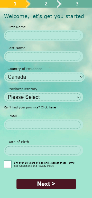 777 Casino Registration Process Image 1