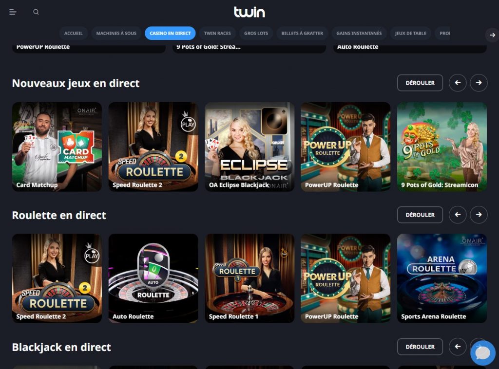 Twin Casino Mobile aperçu 2