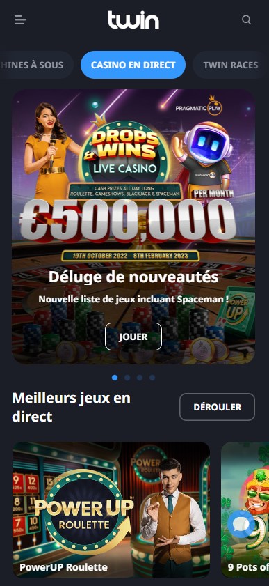 Twin Casino Desktop Aperçu 1