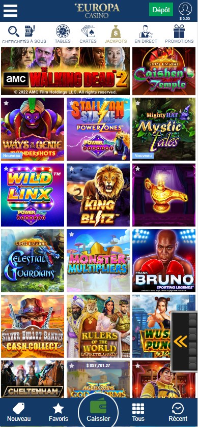 Meilleurs Casinos Mobile aperçu 1