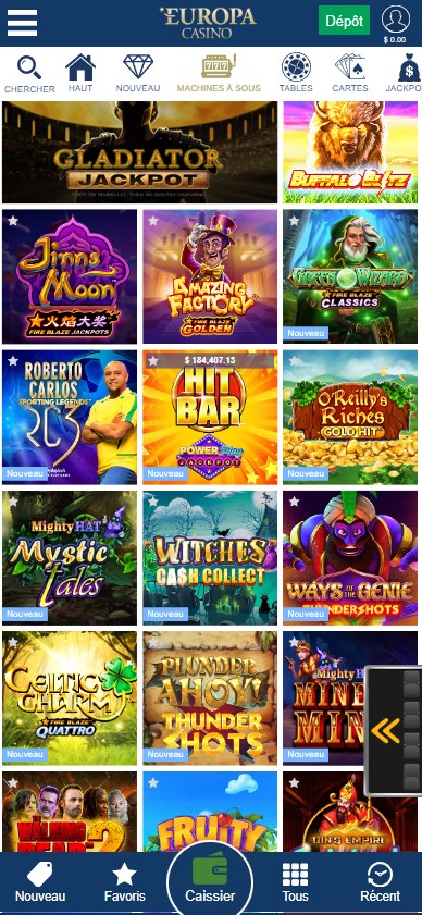 Meilleurs Casinos Mobile aperçu 2