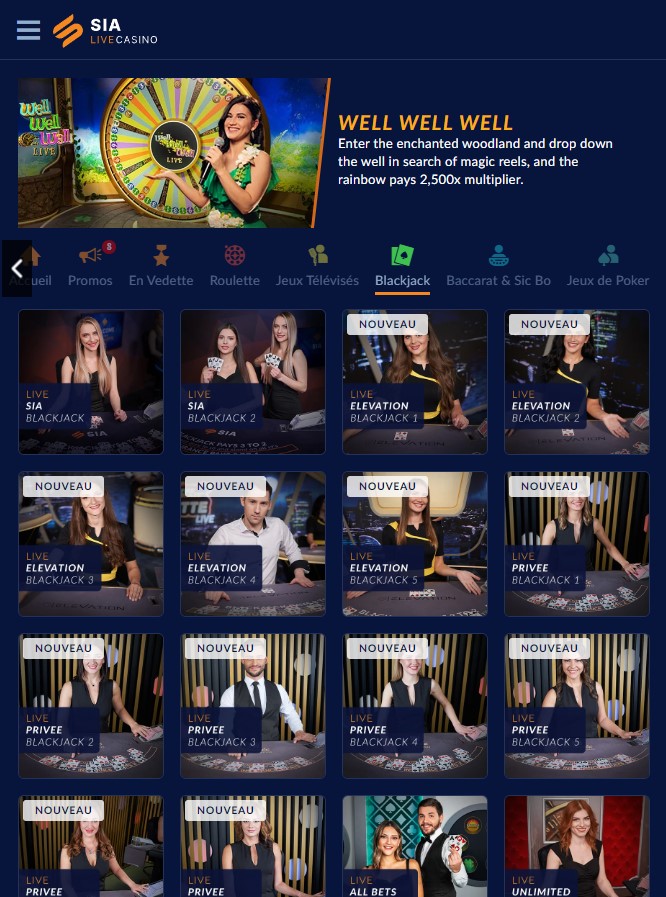 SIA Casino Desktop Aperçu 2