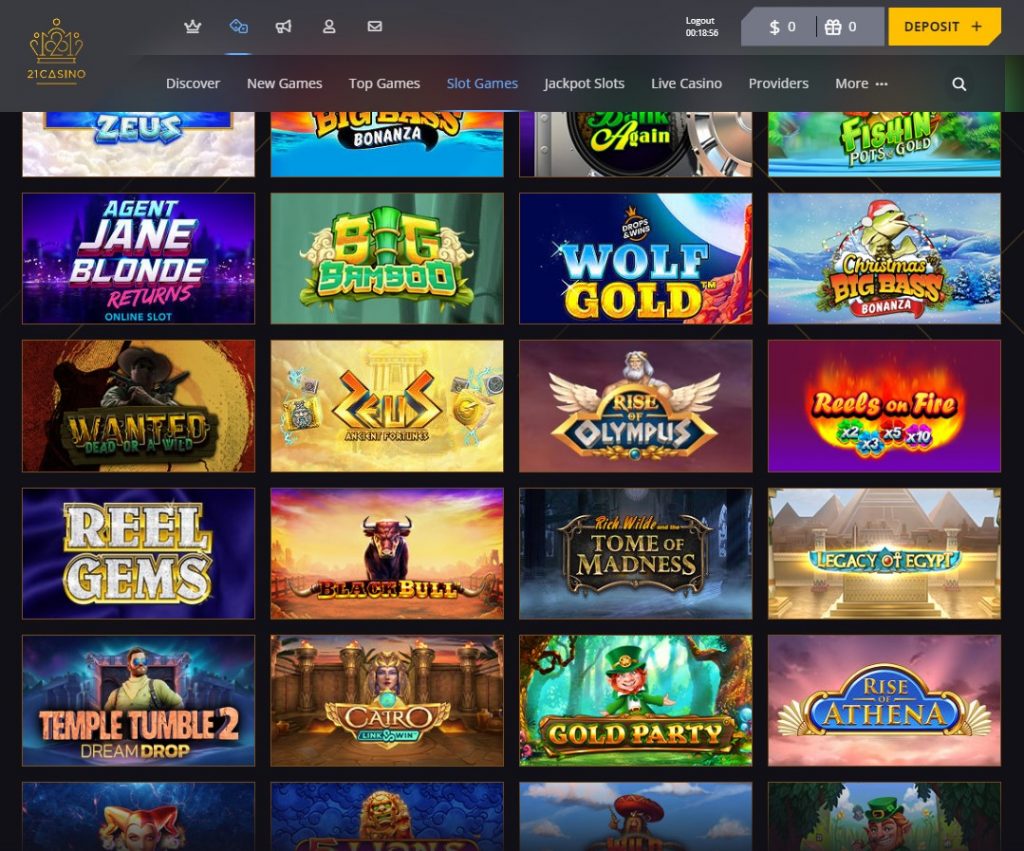 21 Casino Desktop Aperçu 1