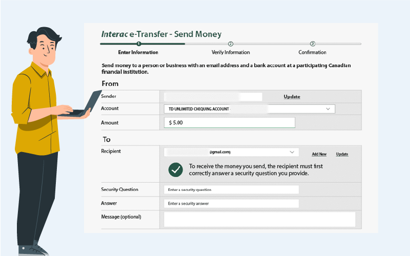 Question de sécurité sur Interac