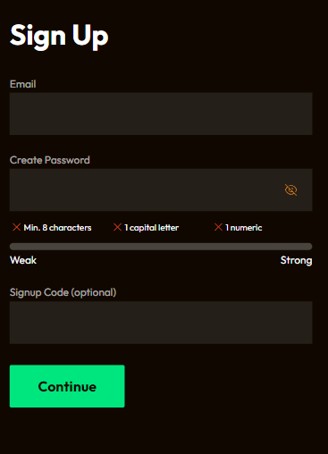 Processus d'inscription au Emu Casino - Image 2