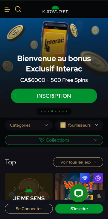Aperçu Mobile de KatsuBet 1