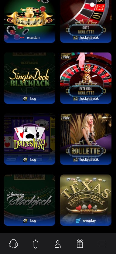 LevelUp Casino Aperçu mobile 1