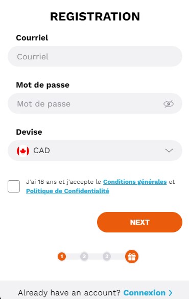 Illustration étape de l'inscription au LevelUp Casino - Image 3