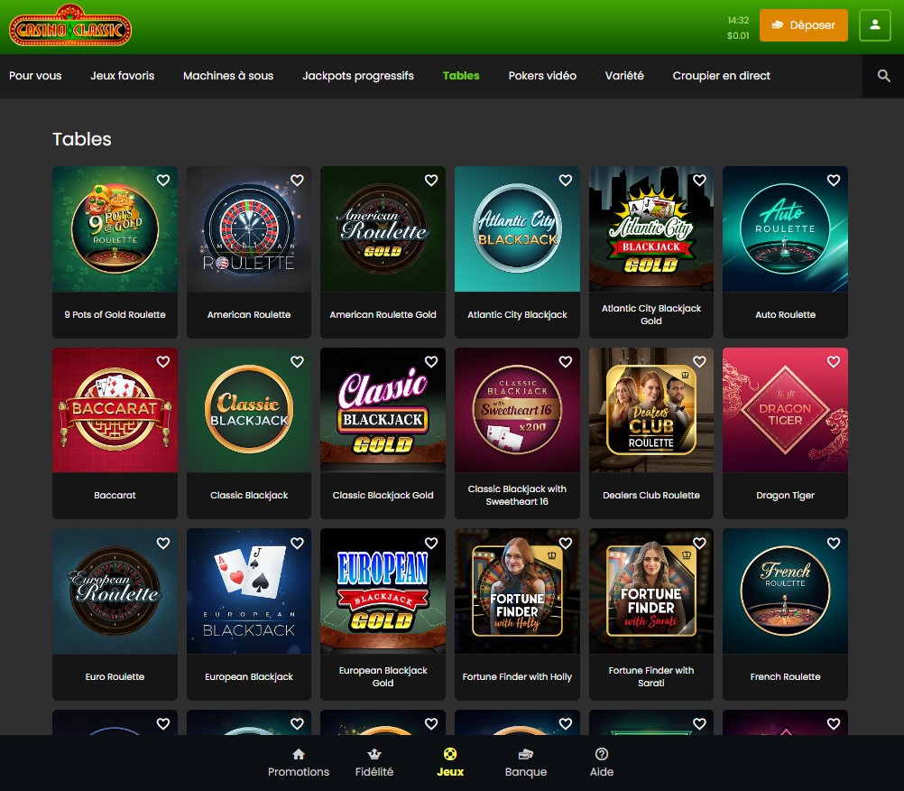 Casino Classic Desktop Aperçu 1