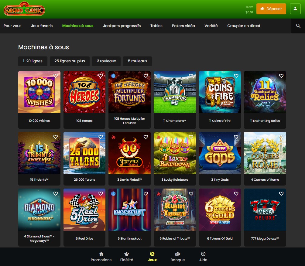 Casino Classic Desktop Aperçu 2