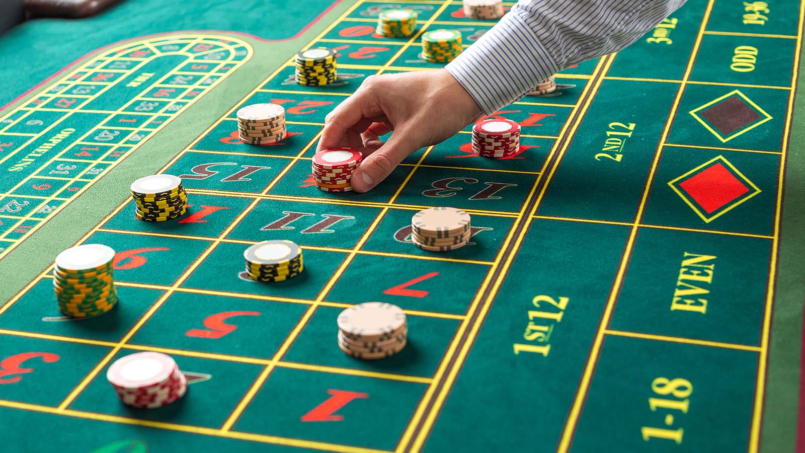 Parier à la table de la roulette