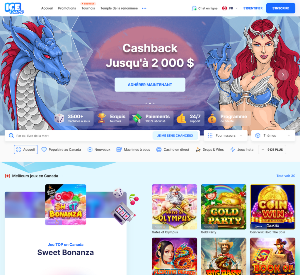 ICE Casino Desktop Aperçu 1