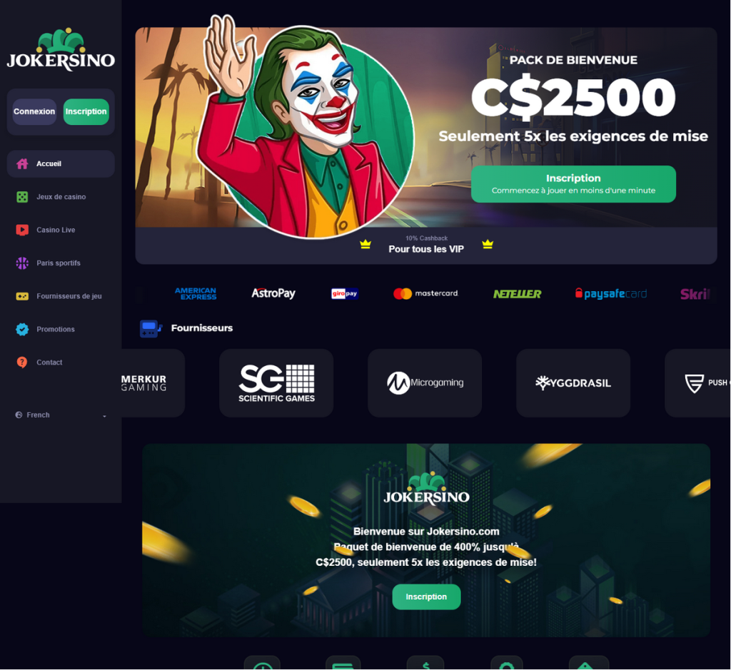Jokersino Desktop Aperçu 2
