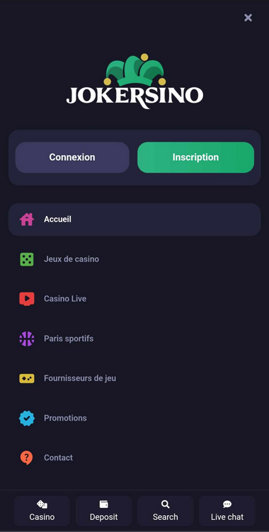 Jokersino Mobile Aperçu 2
