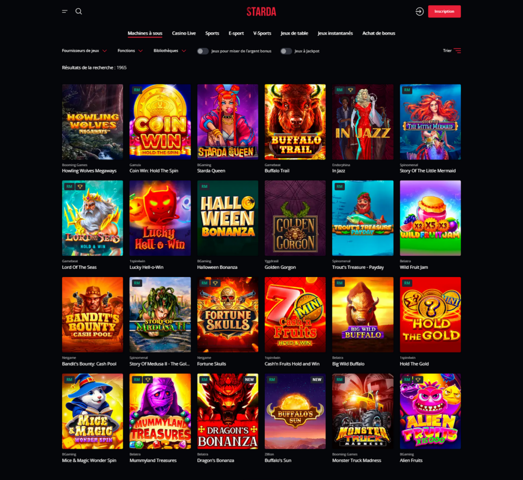 Starda Casino Desktop Aperçu 1