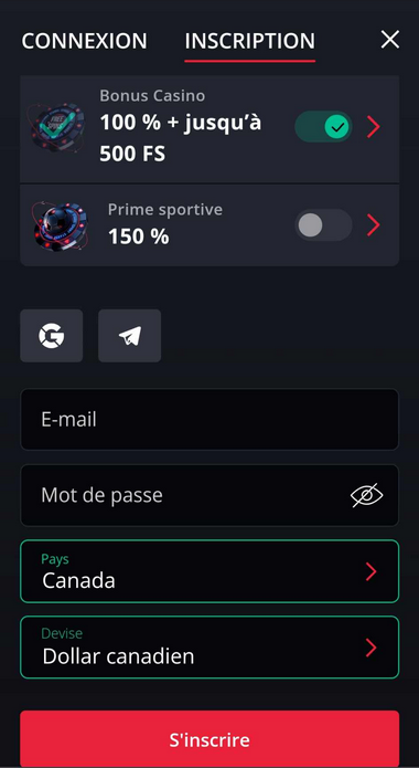 Image de la Procédure d'Inscription Starda Casino 2.