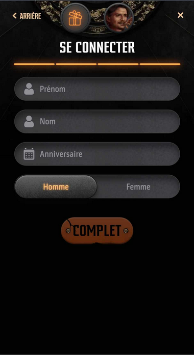Rendez-vous sur le site de House of Spades et cliquez sur « Vous Enregistrer » dans le coin supérieur droit pour commencer.