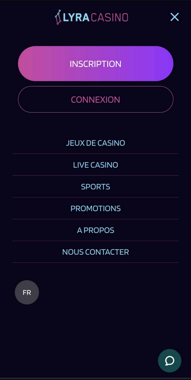 Aperçu Mobile de Lyra Casino 1