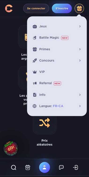 Kas.casino Mobile aperçu 1