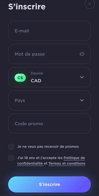 Illustration du Processus d'Inscription à Kas.casino Image 1