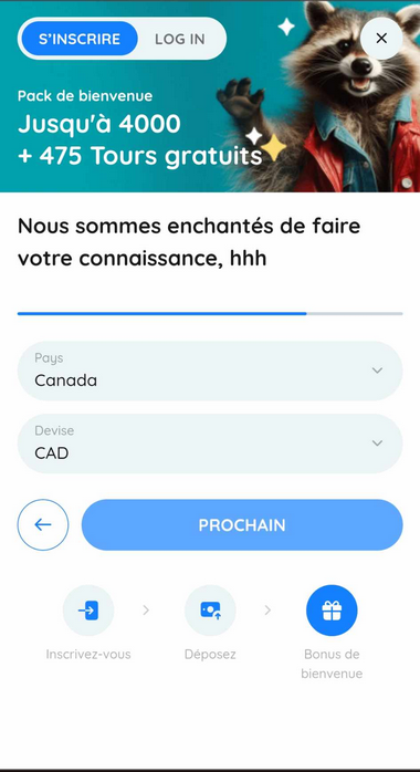 Quatrième image sur l'inscription chez Rooli
