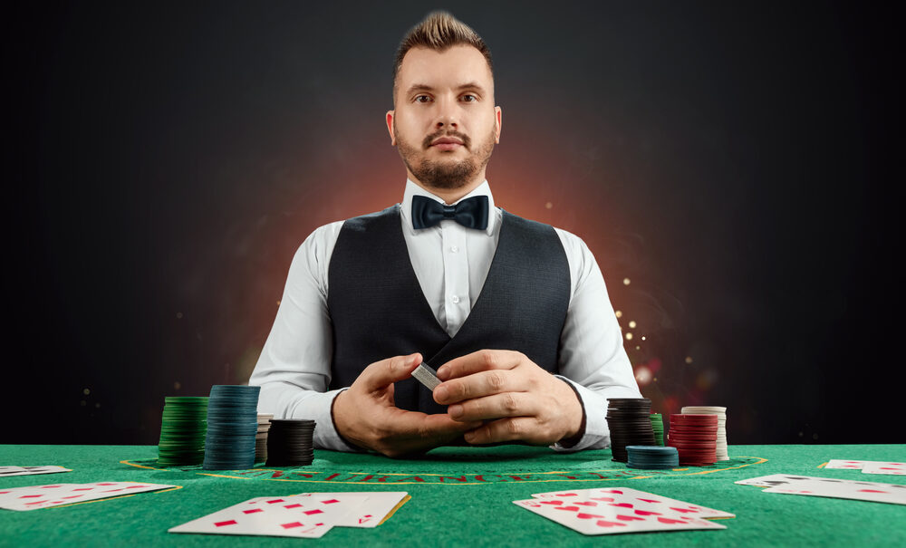 Un croupier professionnel