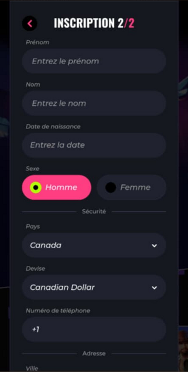 Image de Processus d'Inscription au Casino LunuBet - 3