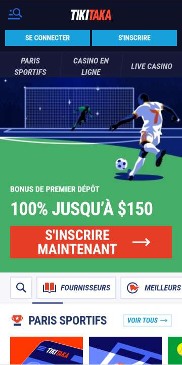Aperçu mobile 2 de TikiTaka Casino