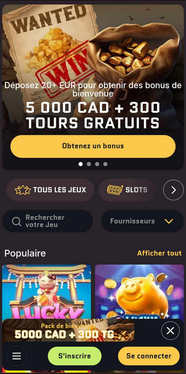 Wanted Win Casino Mobile Aperçu 2