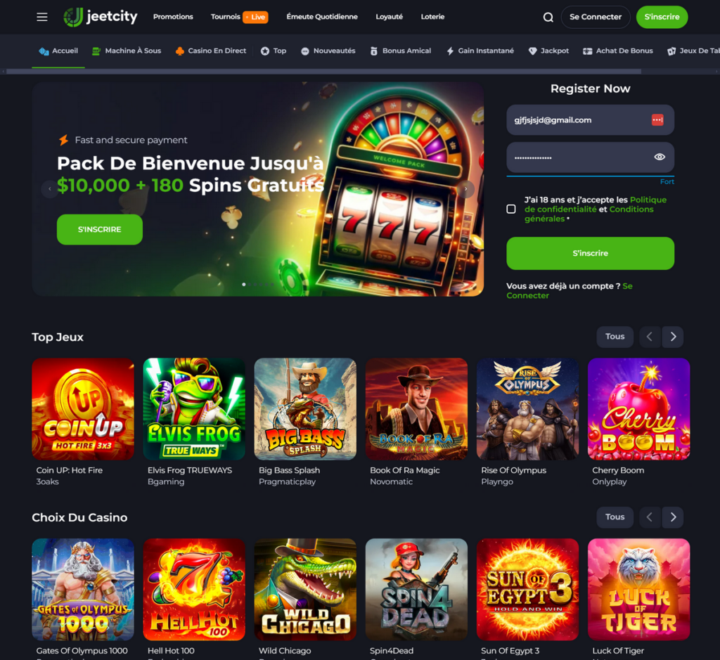 Aperçu 1 Jeetcity Casino Desktop