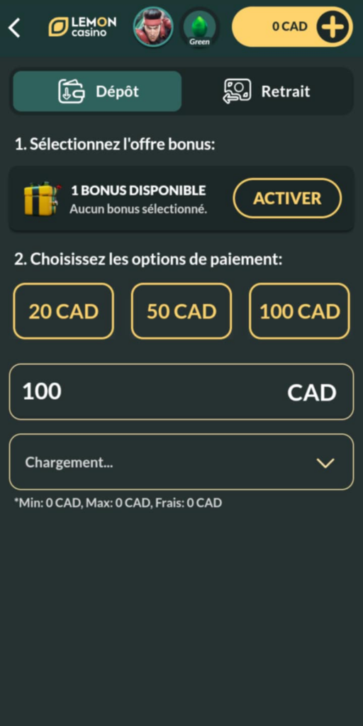 Ambiance et thème du Lemon Casino.