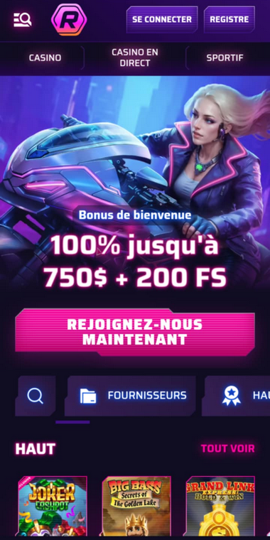 Roby Casino Mobile aperçu 2