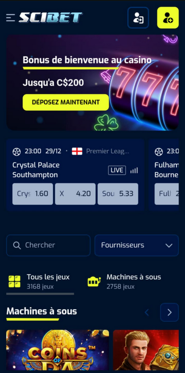 Aperçu 2 de Scibet Mobile