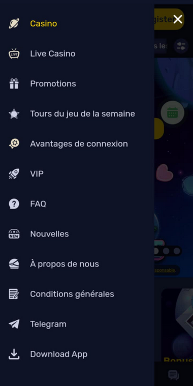 Galactic Wins Casino Aperçu Mobile 1