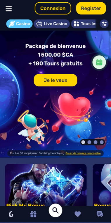 Galactic Wins Casino Aperçu Mobile 2