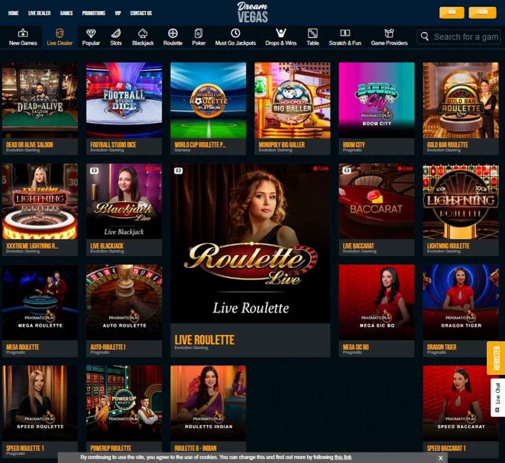 {31} Dream Vegas Casino Ontario Desktop Preview 1