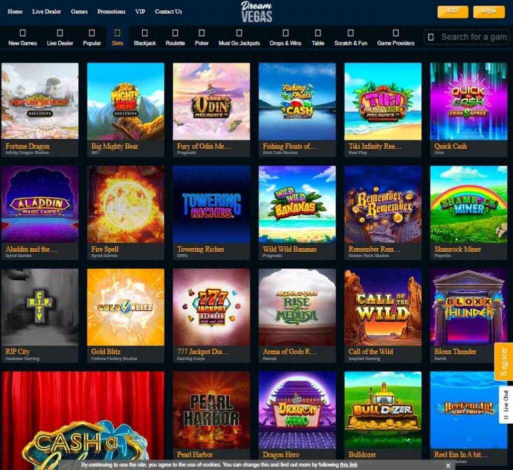 {32} Dream Vegas Casino Ontario Desktop Preview 2