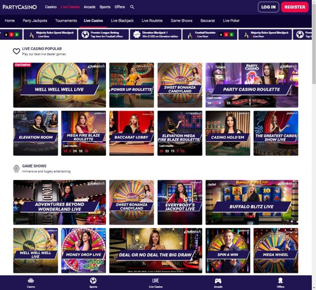 {28} PartyCasino Ontario Desktop Preview 2