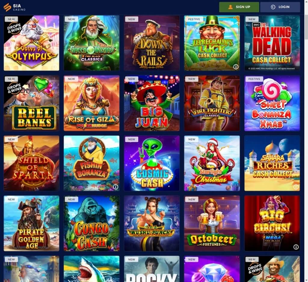 SIA Casino Ontario Desktop Preview 1