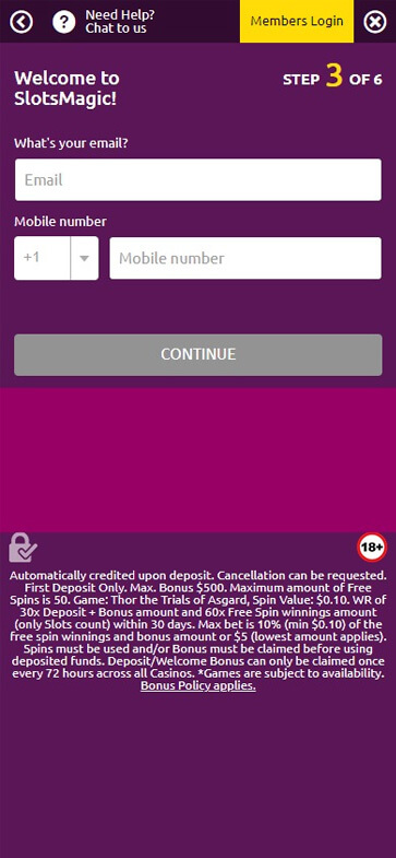 {22} Illustrated Slots Magic Casino Ontario Registration Process - Image 4