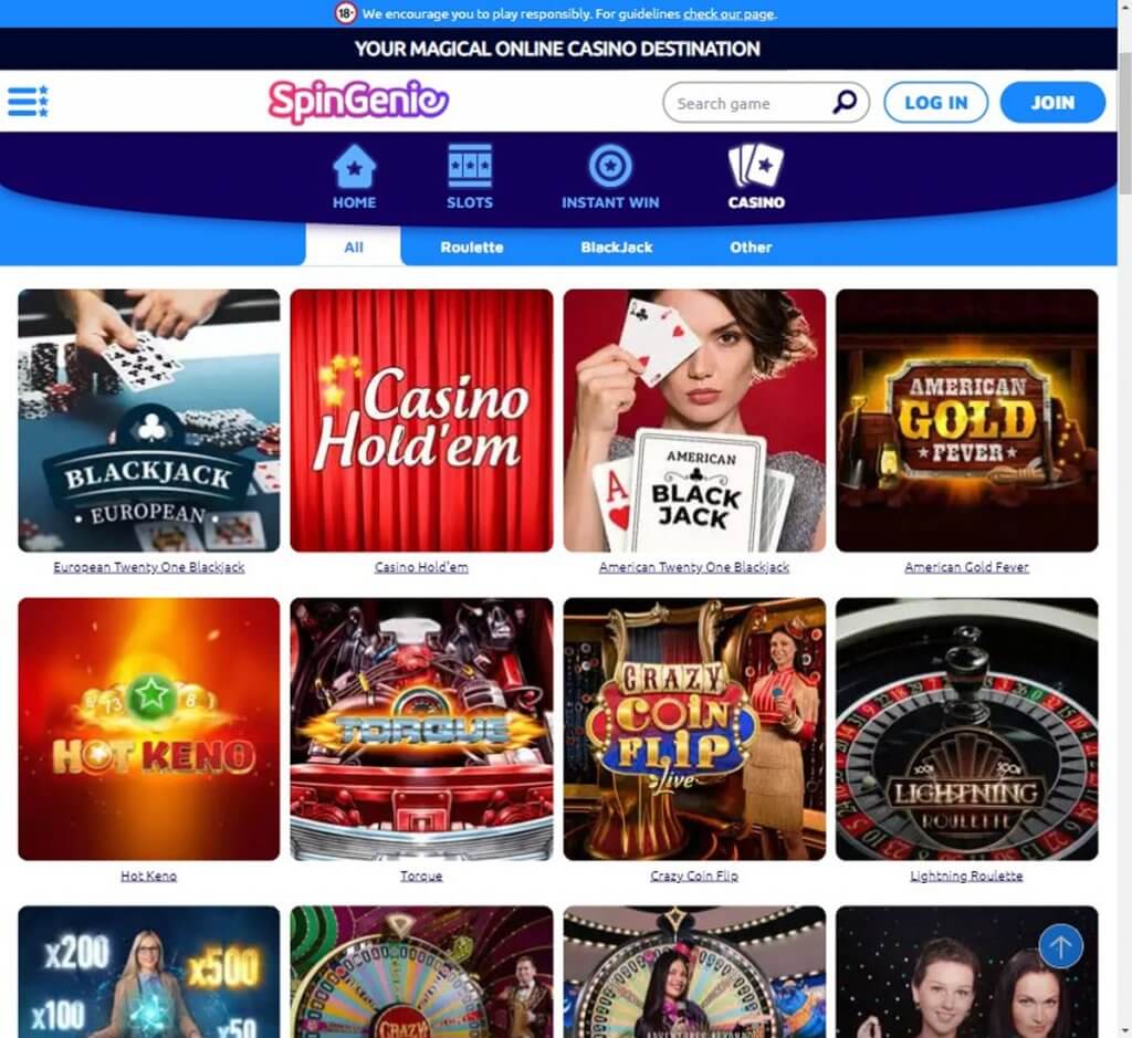 <h4>Mobile Platform Experience of SpinGenie Casino Ontario</h4>