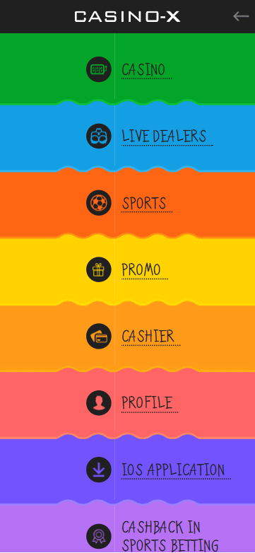 Casino X Mobile Preview 2