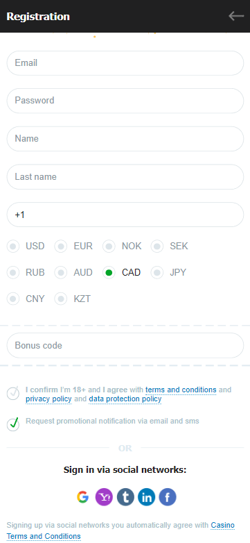 Visuals of Casino X Registration - Image 2