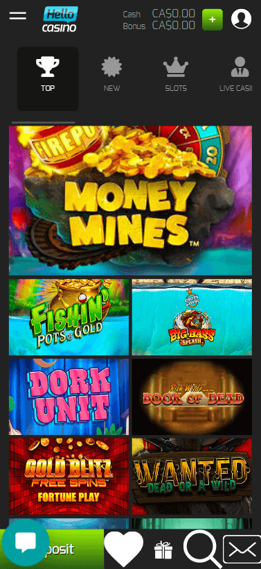Hello Casino Mobile Preview 1